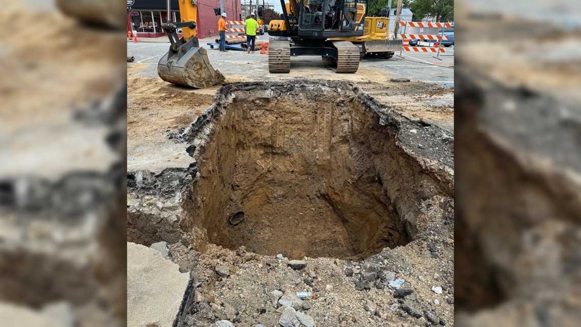 Louisville MSD works to repair sinkhole in Phoenix Hill | whas11.com