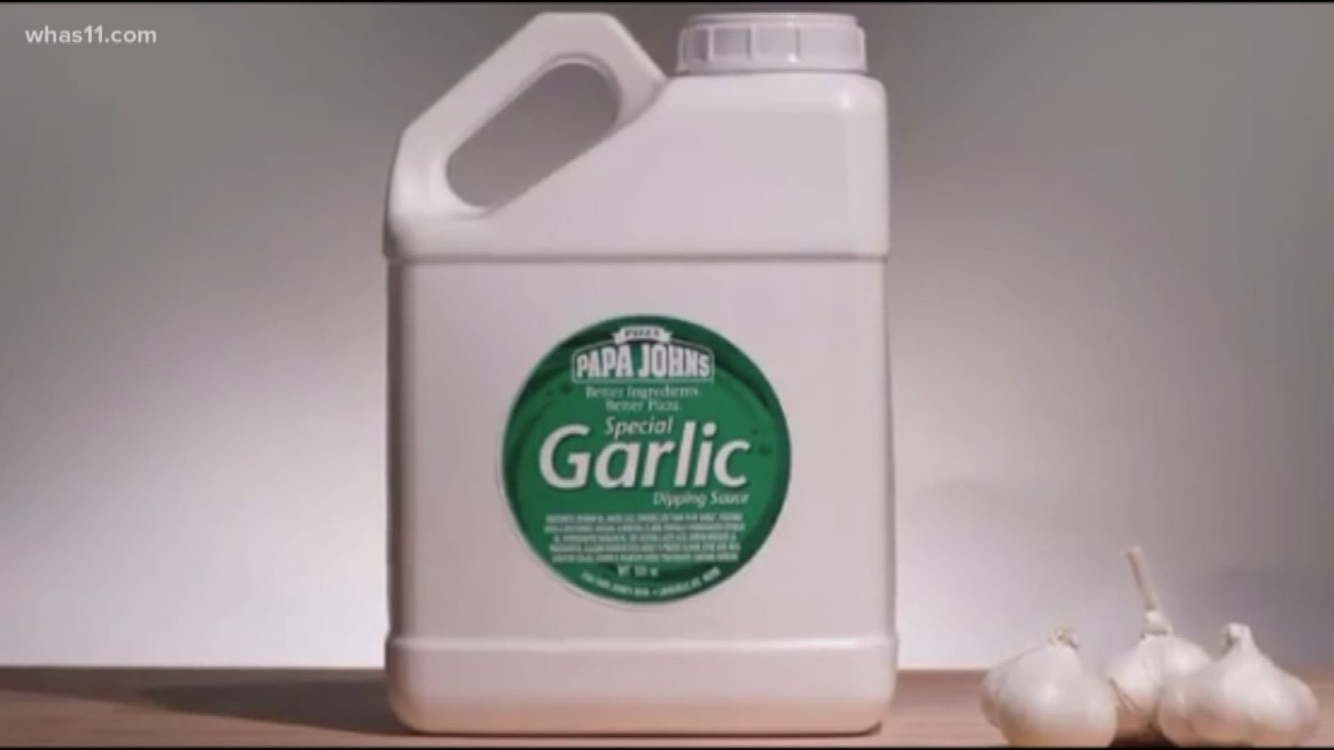 Papa John's selling gallon garlic sauce jugs