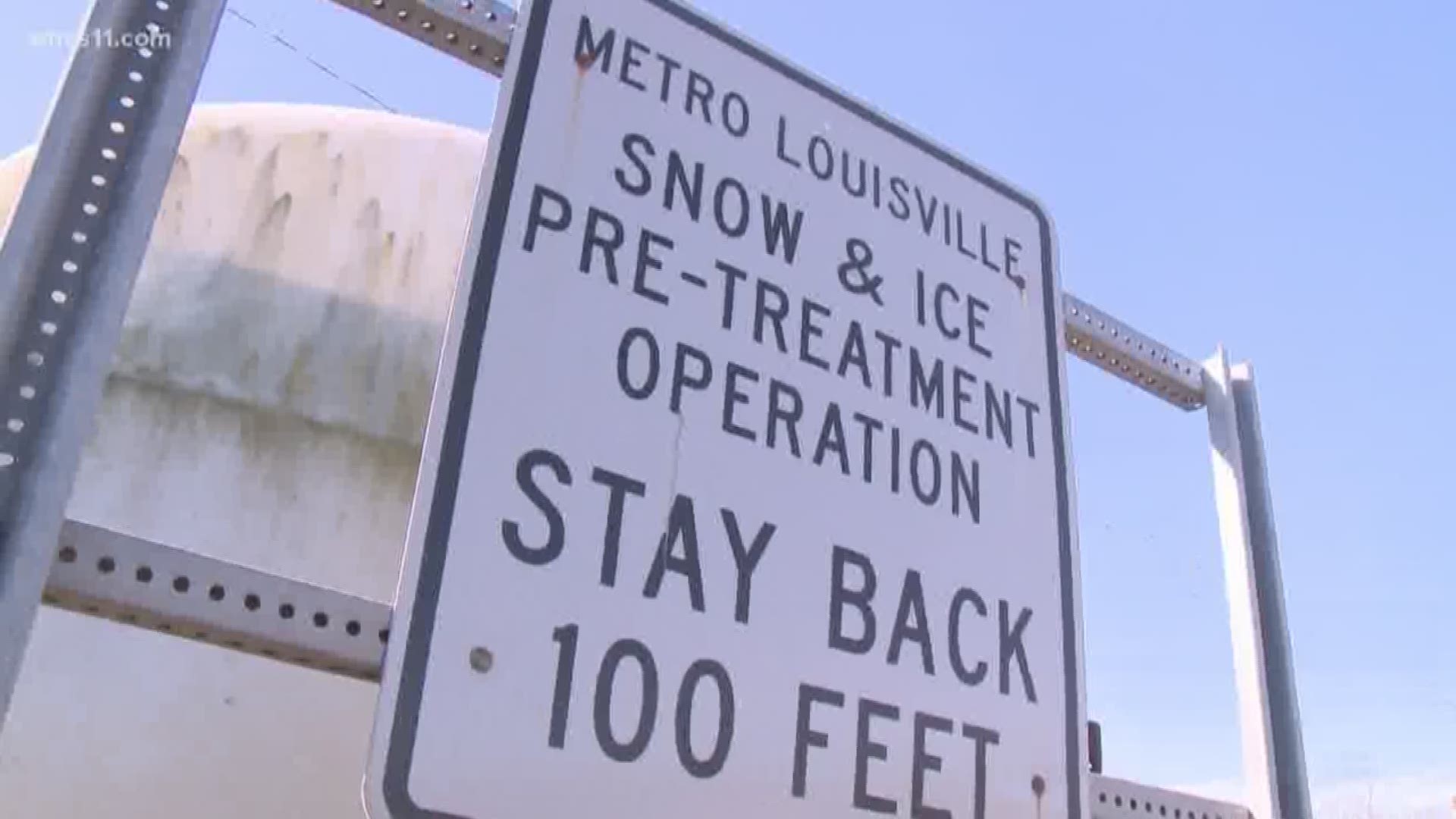 Crews have already started preparing Kentuckiana roads for possible winter weather.