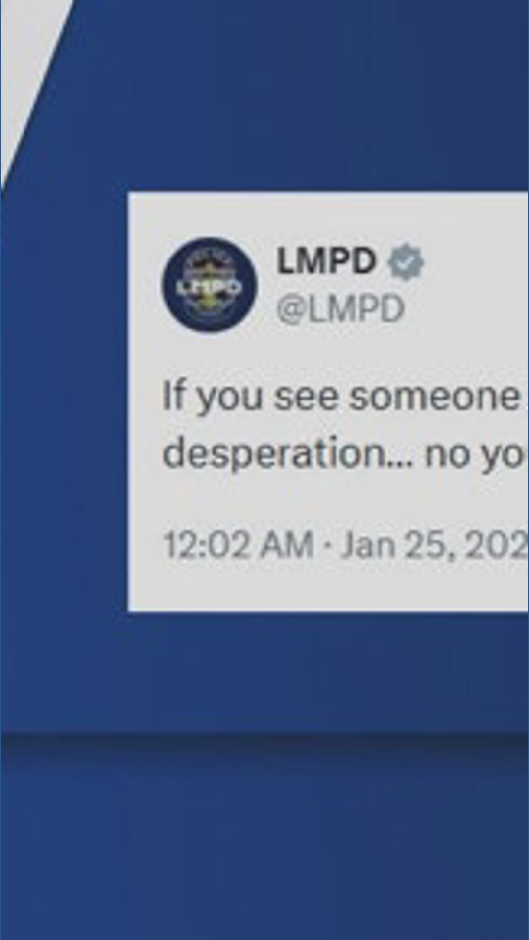 LMPD goes viral for X posts during Louisville snowstorm | whas11.com