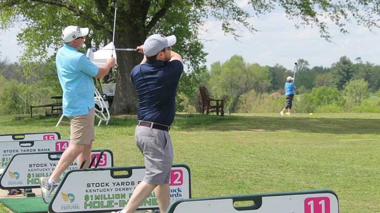 Put your golf skills to the test at the Kentucky Derby Festival Hole-In-One Golf Contest