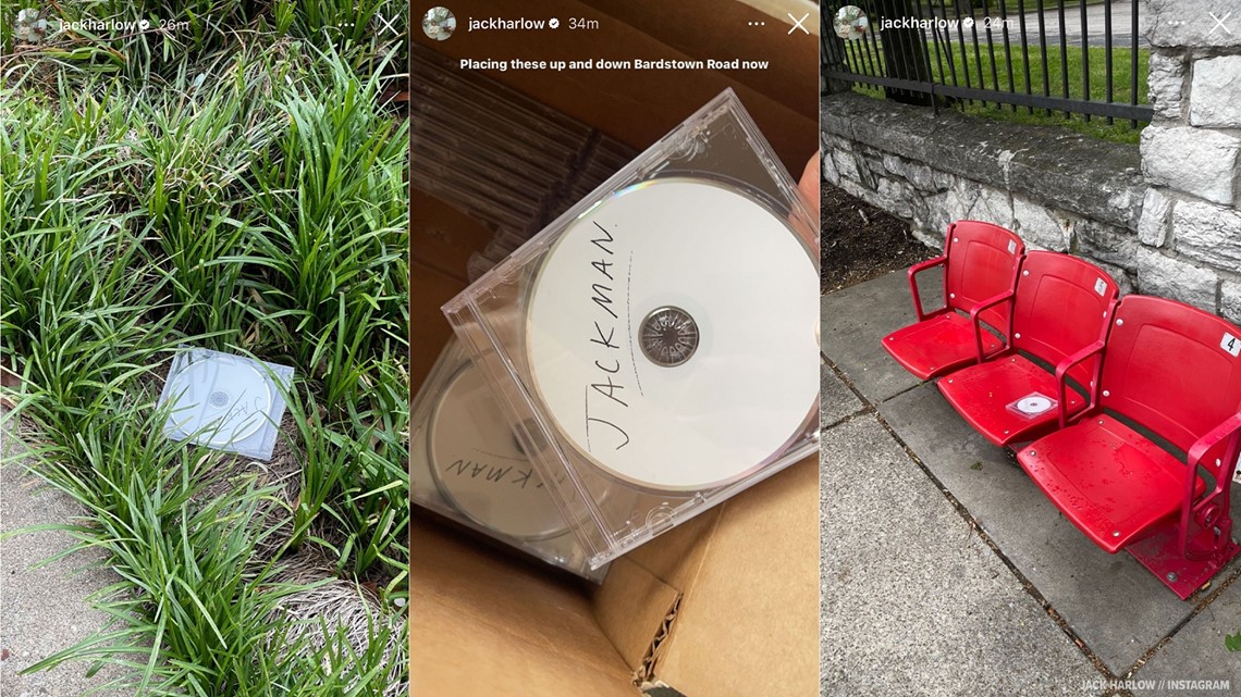 Jack Harlow hid 9 CD's of his new album on Bardstown Road