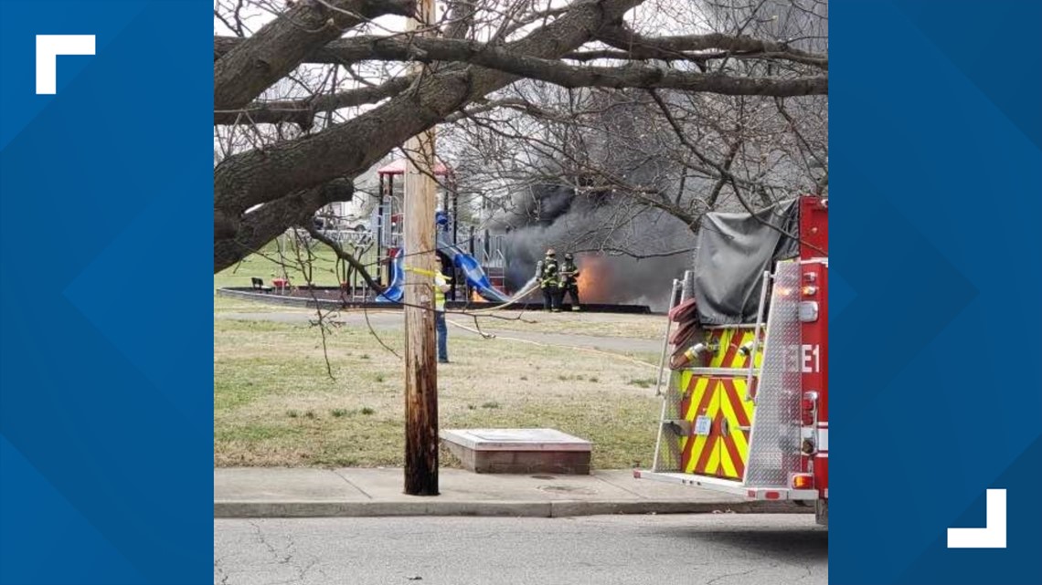 Bicknell Pak playground fire, New Albany police arrest suspect