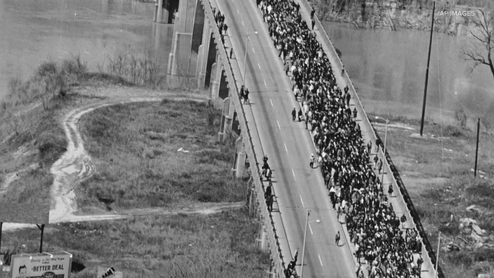 Denise Holt and Alice Moore were just teenagers when they walked the Edmund Pettis bridge in Selma, Alabama in 1965.