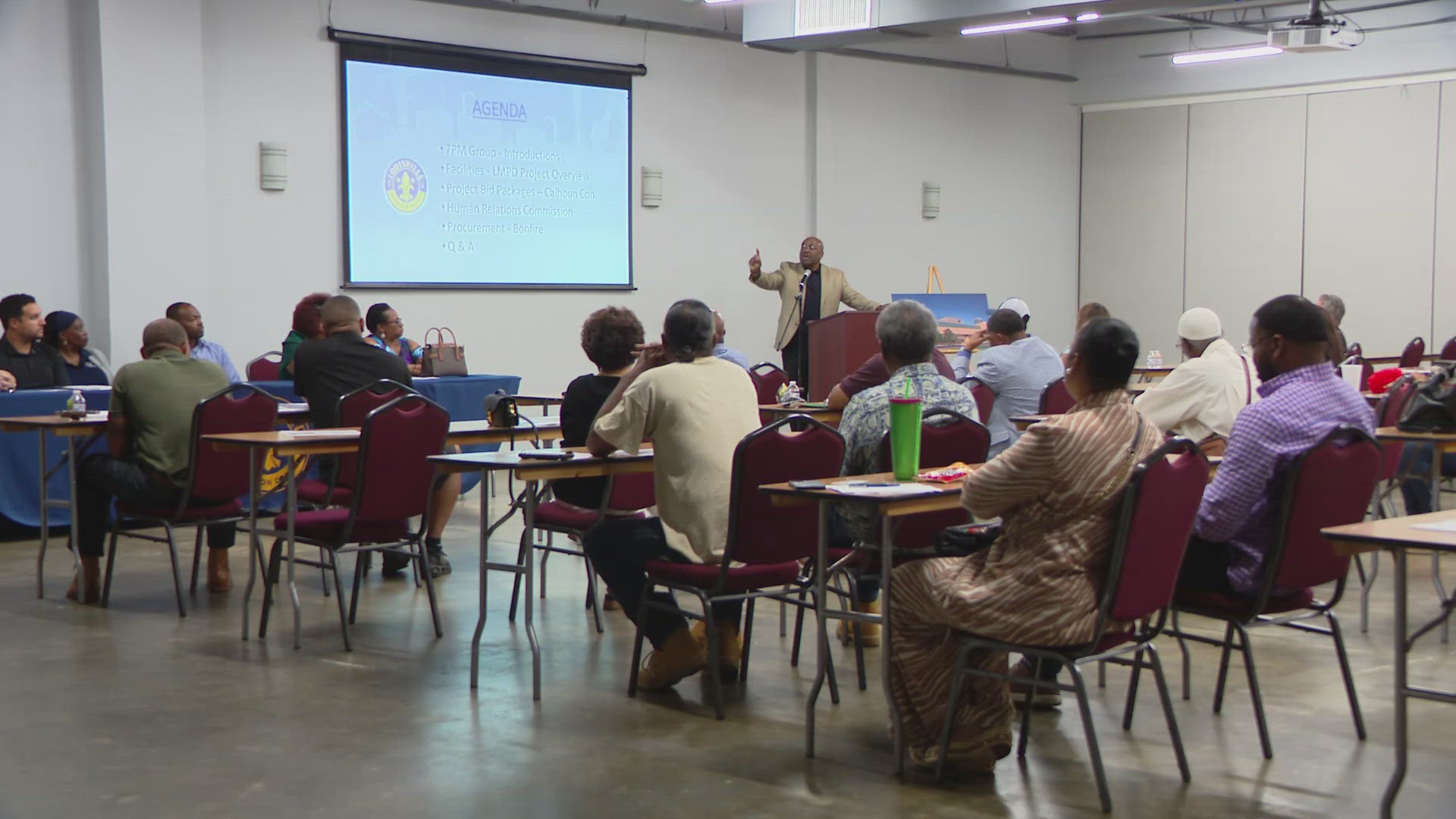 Mayor Craig Greenberg's Equity Task Force hosted the 'Meet the Owner' event so business owners could meet the entire project team working on the police headquarters.