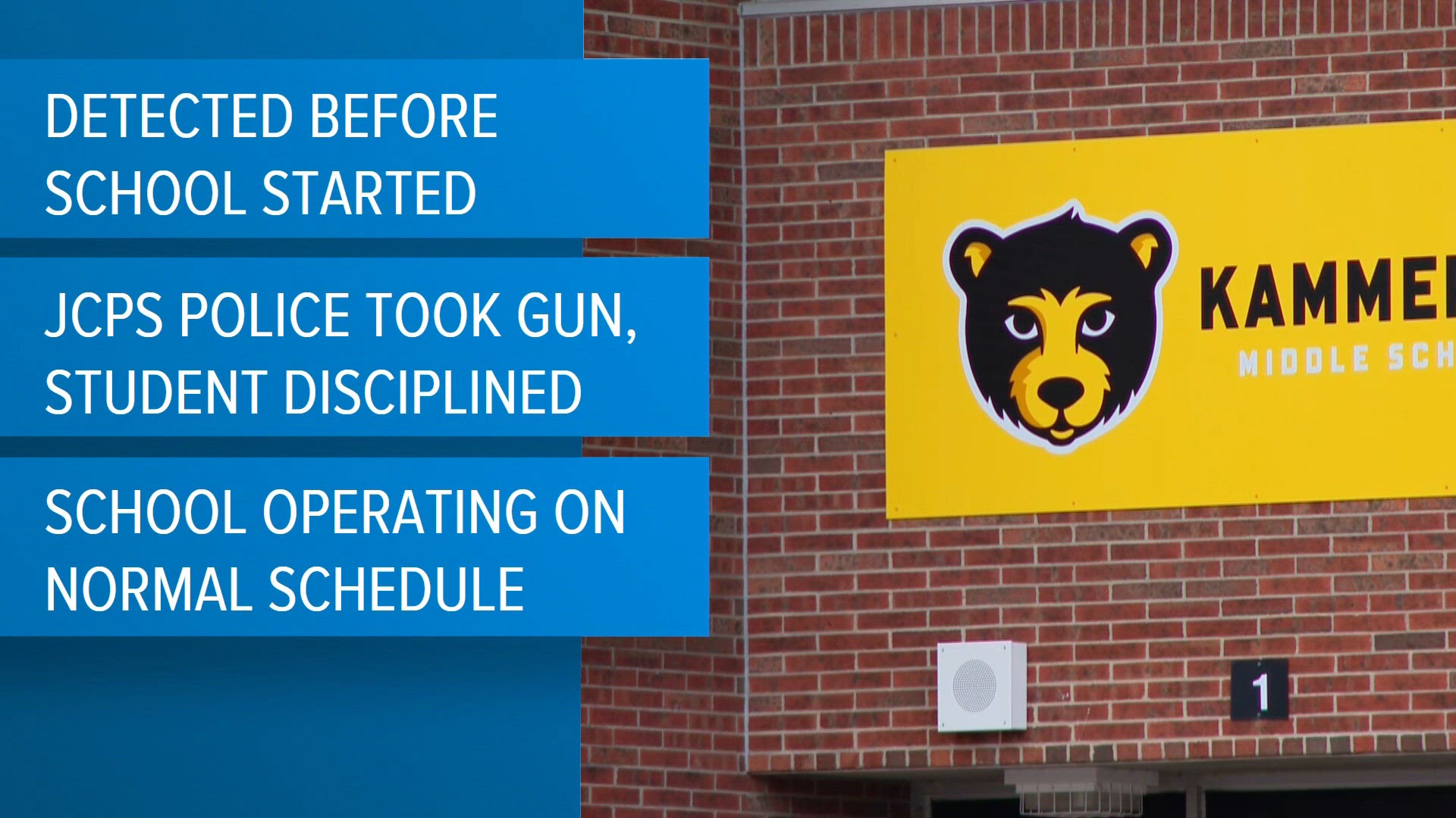 JCPS middle school student arrested after gun found inside backpack ...