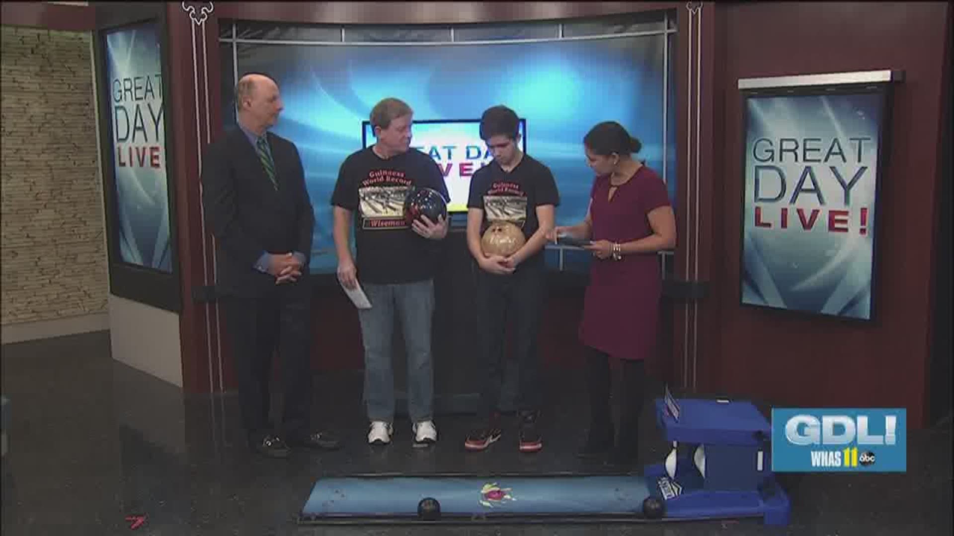 Father and son take on bowling world record whas11