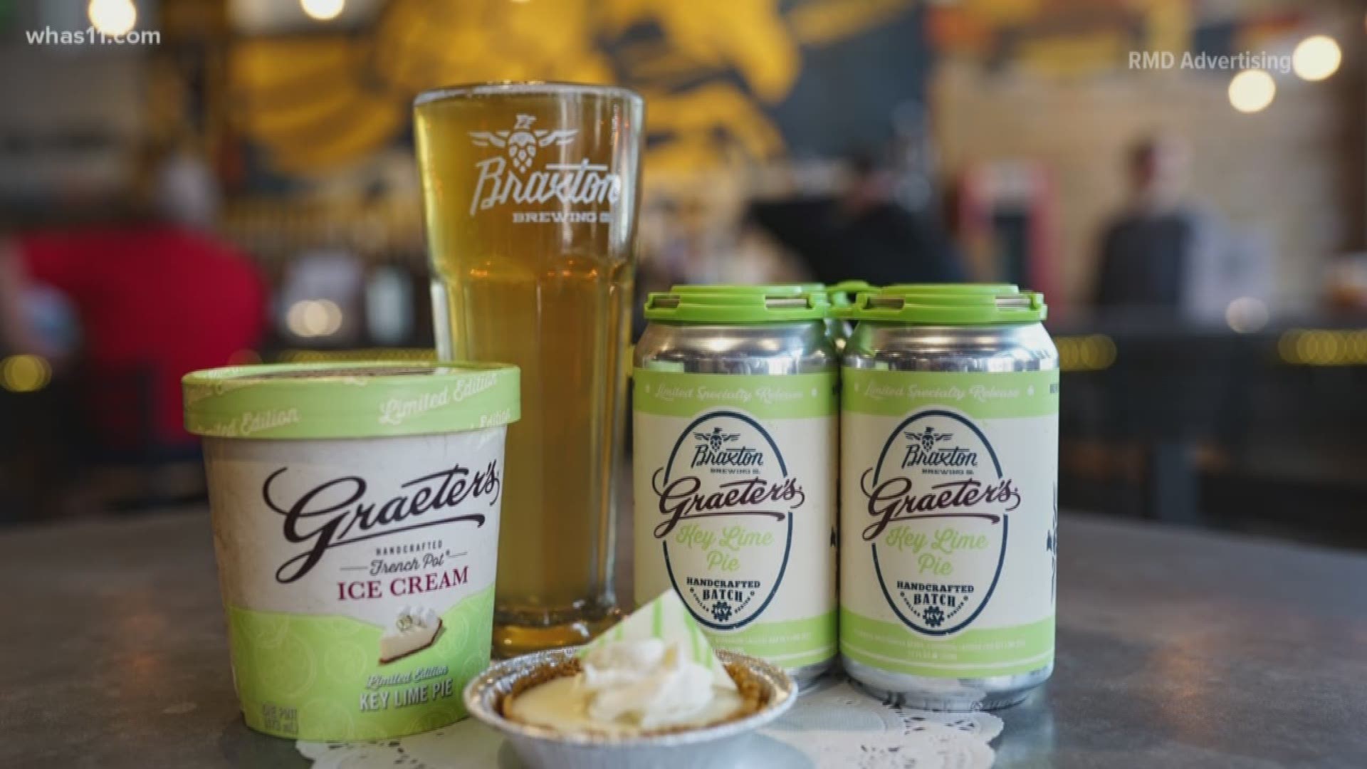 Braxton Brewing Co. and Graeter's are teaming up to bring a twist to a summer classic. Key Lime Pie Ale will be available on May 21.