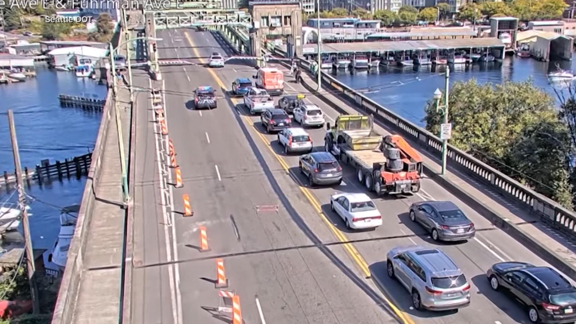 Driver jumps over partially open drawbridge in Seattle | whas11.com