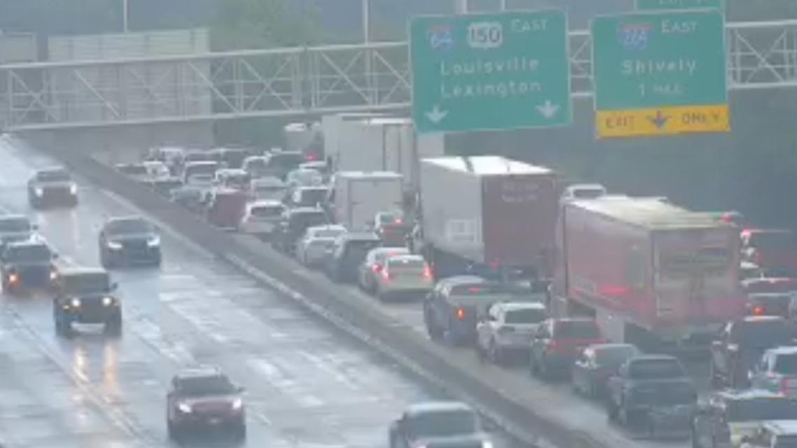 Traffic flowing on Sherman Minton Bridge after two-vehicle crash