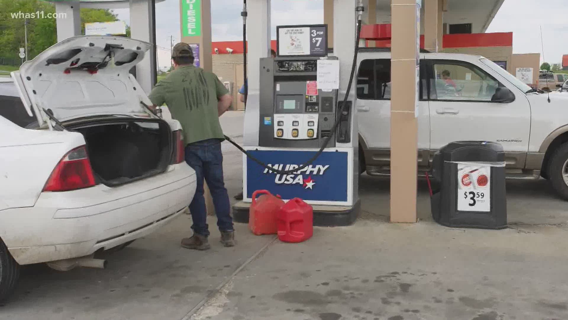 Some stations are already running dry of gas as people tried to fill up their tanks due to the pipeline shutdown.