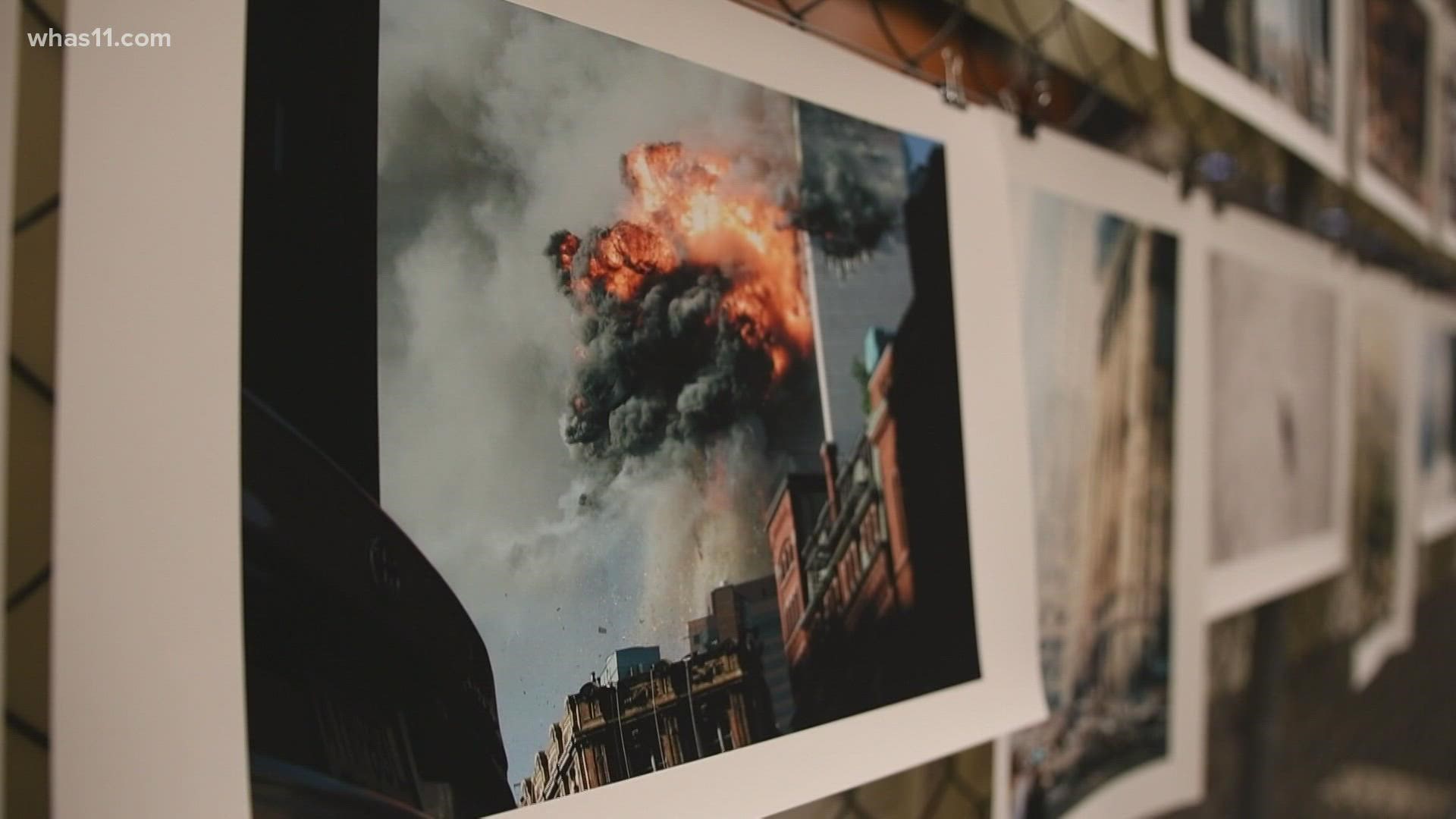 In Louisville, a special exhibit at the public library features a collection of photographs taken the day of and in the aftermath of September 11.
