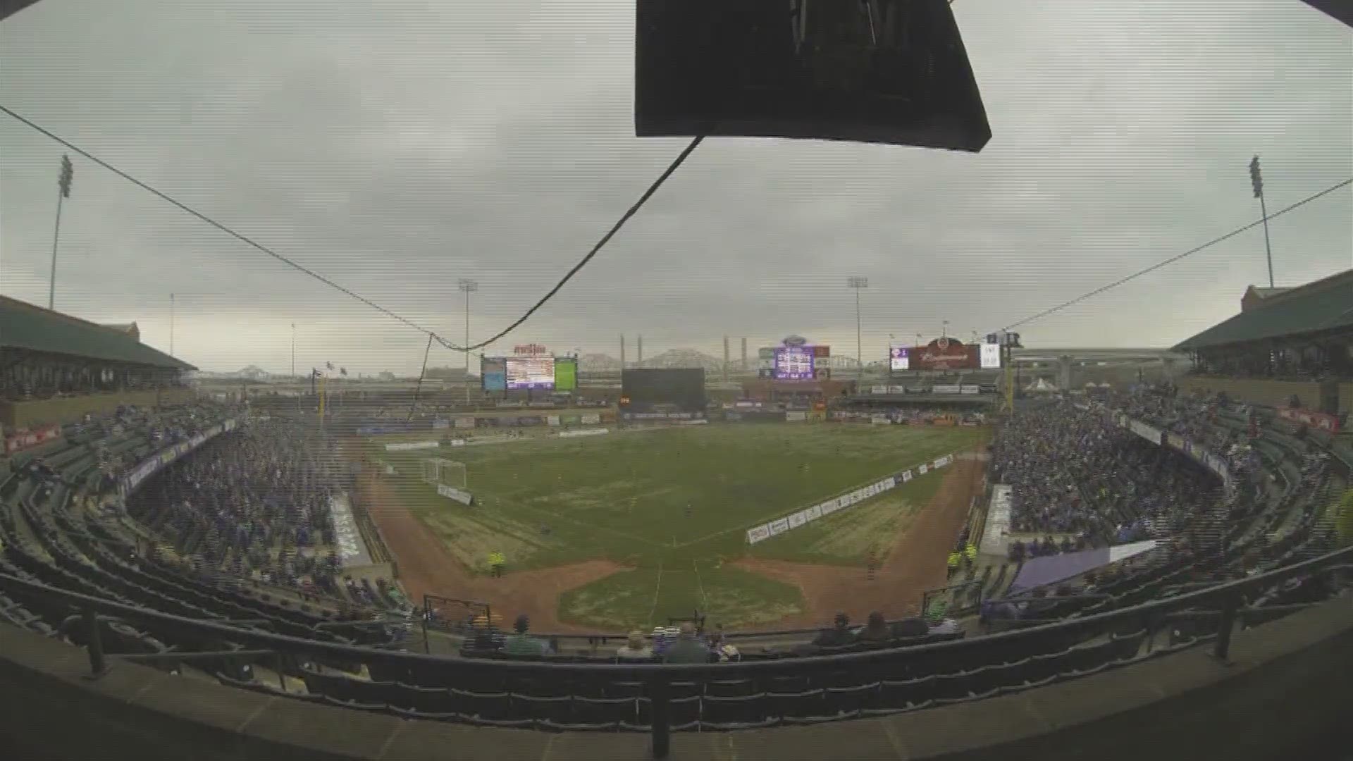 Preparing Slugger Field for Opening Day