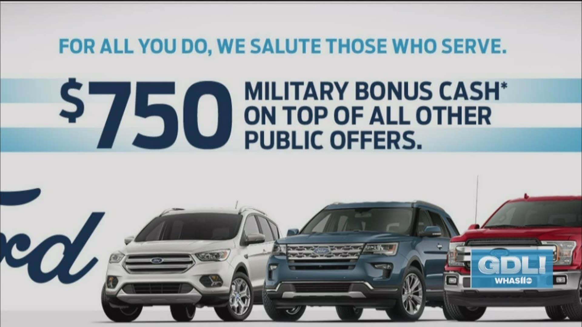 Carriage Ford has a special offer for military members, first responders and their families in honor of Memorial Day. Call 855-871-4954  or go to CarriageFord.com for more information.