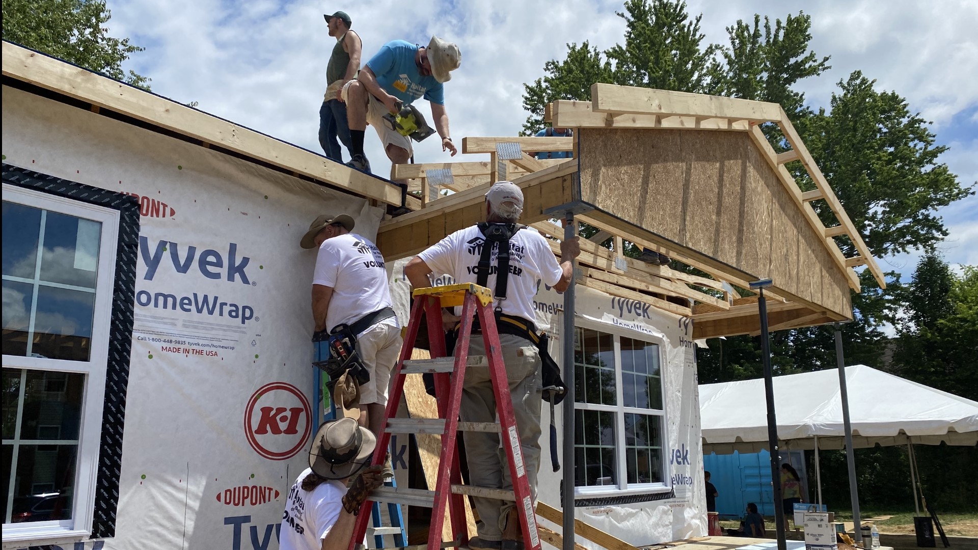 This home is special as it will be owned by two previous volunteers for the program.