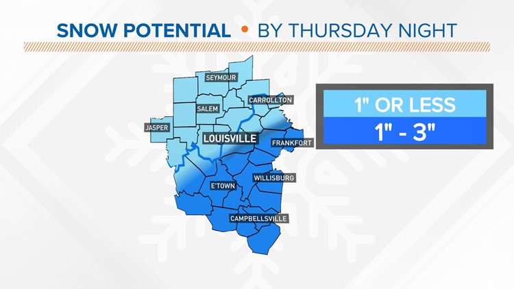 Winter Weather Advisory to start Thursday morning; Our meteorologists map out how the snowfall will play out
