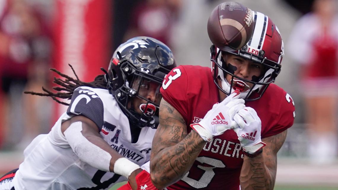 Ridder helps No. 8 Bearcats rally for 38-24 win at Indiana