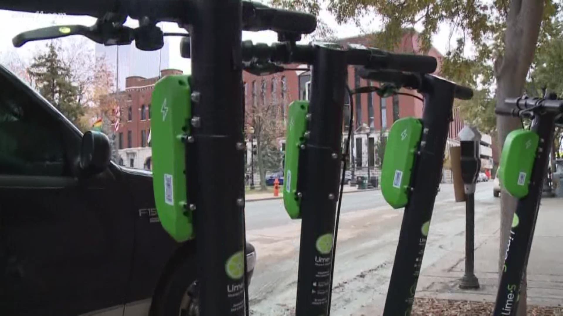 There is a new push to get electric scooters off Louisville sidewalks.