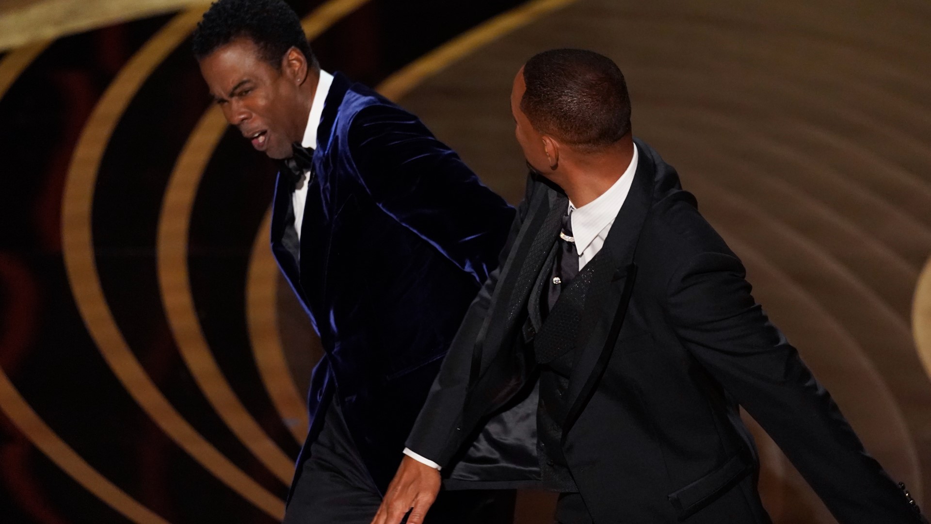 The Oscars ground to a shocked silence after Will Smith smacked Chris Rock after the comedian made a joke about Smith's wife, Jada Pinkett-Smith.