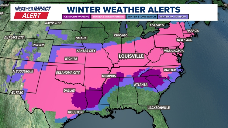 Several inches of snow to hit Kentucky and Indiana this weekend | What ...