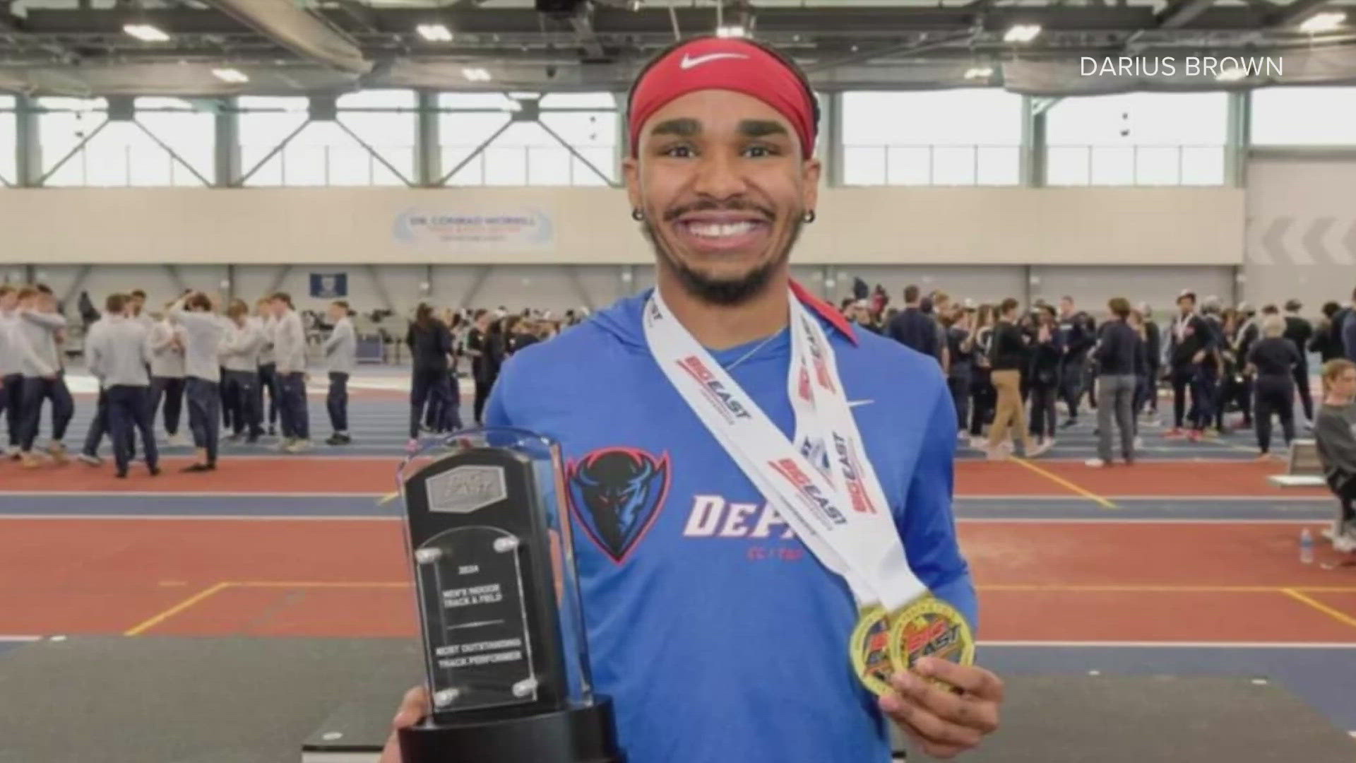 Darius Brown is headed into his senior year at DePaul University as a hurdler.