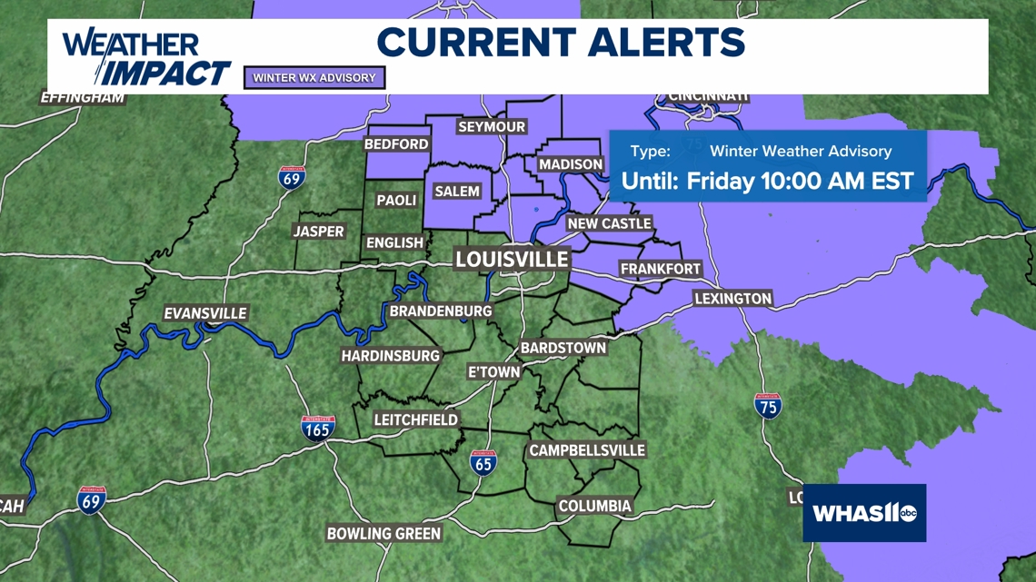 Accumulating snow and dangerous cold heading to Kentucky, Indiana | Weather Impact Alert