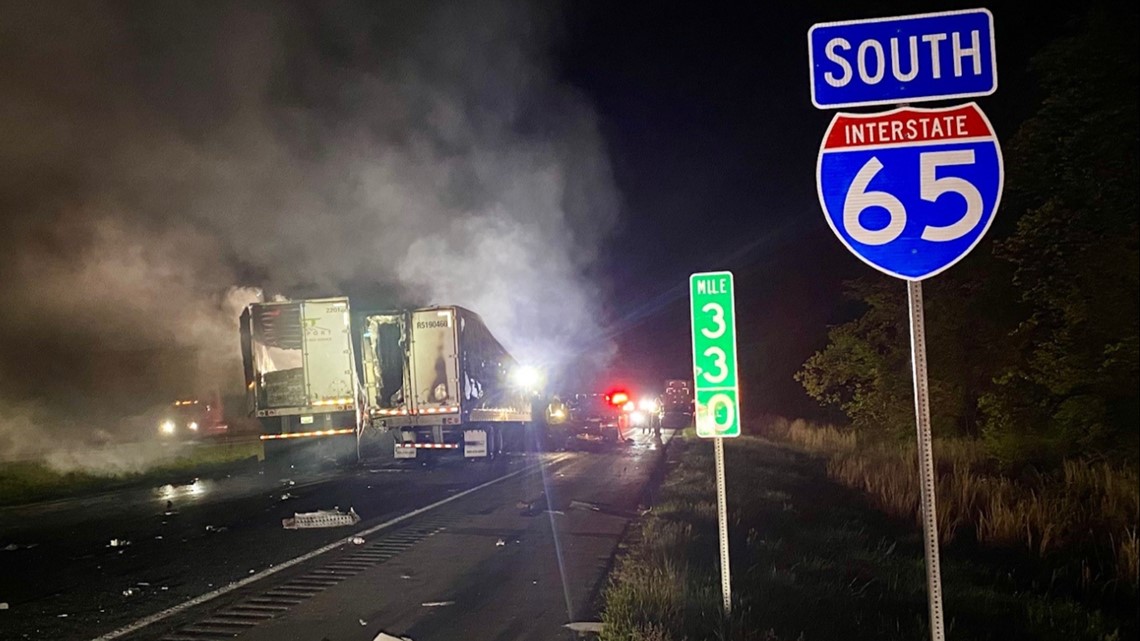 2 dead after fatal semi-truck crash on I-65 in southern Indiana – WHAS11.com