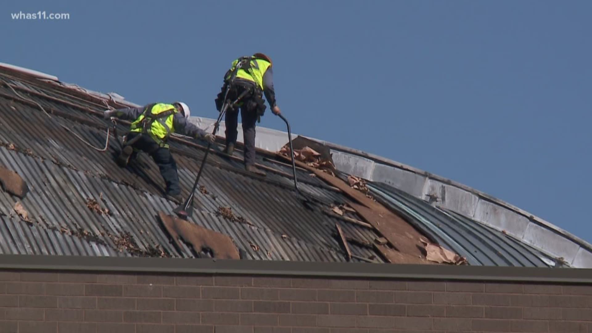Kentucky Center continues to clean up after fire
