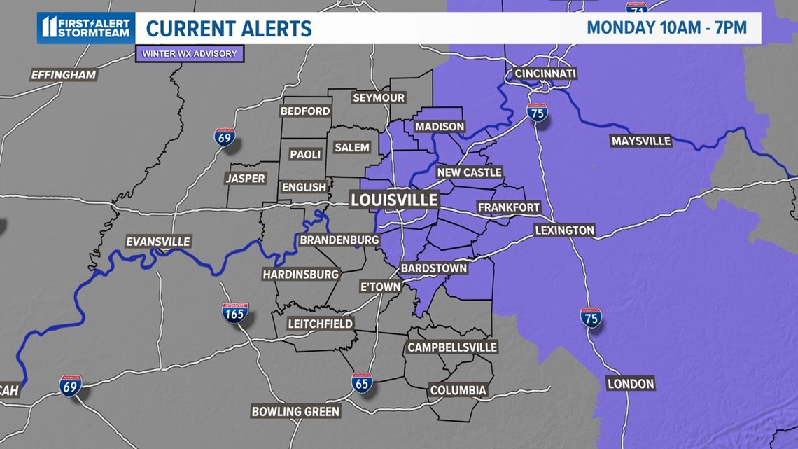 Winter weather advisory issued for Kentucky, Indiana | whas11.com