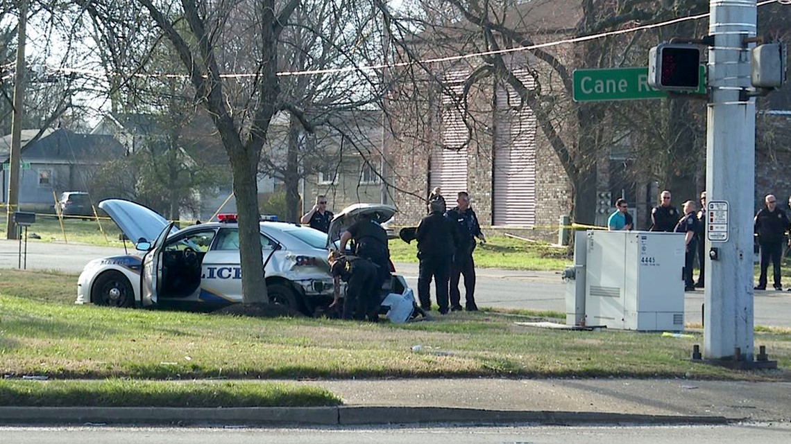 Officerinvolved hit and run, Cane Run Road