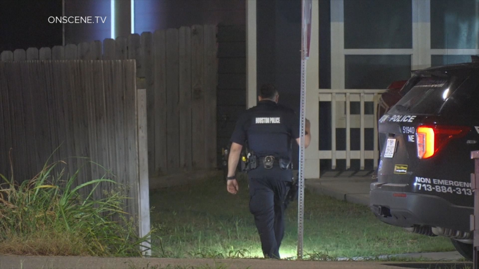 Police said a witness saw a man run out with a handgun, firing two to three shots, and hit the boy in the back.
