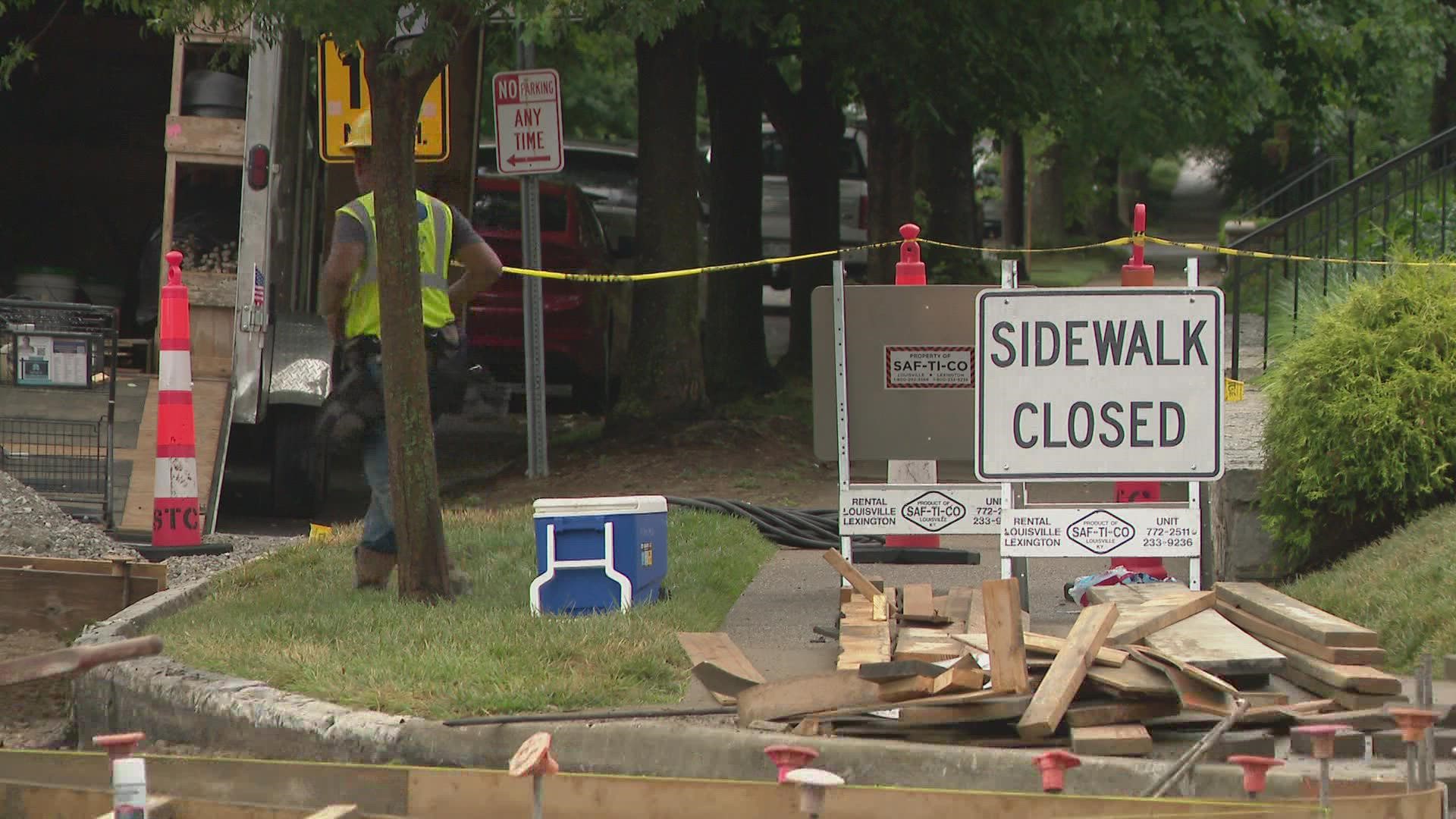 Neighborhood leaders say this is part of the $1 million dollar investment that will protect walkers, shorten crosswalk distances and slowdown drivers.