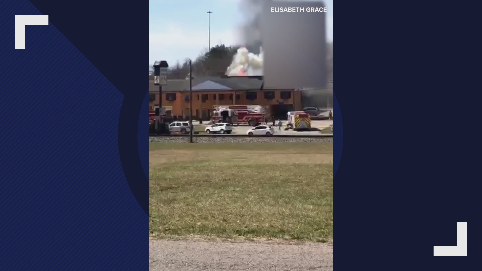 Video of the fire at the Kentucky Cardinal Inn captured by Elisabeth Grace on Facebook.  **Video has been muted and sped up for time**