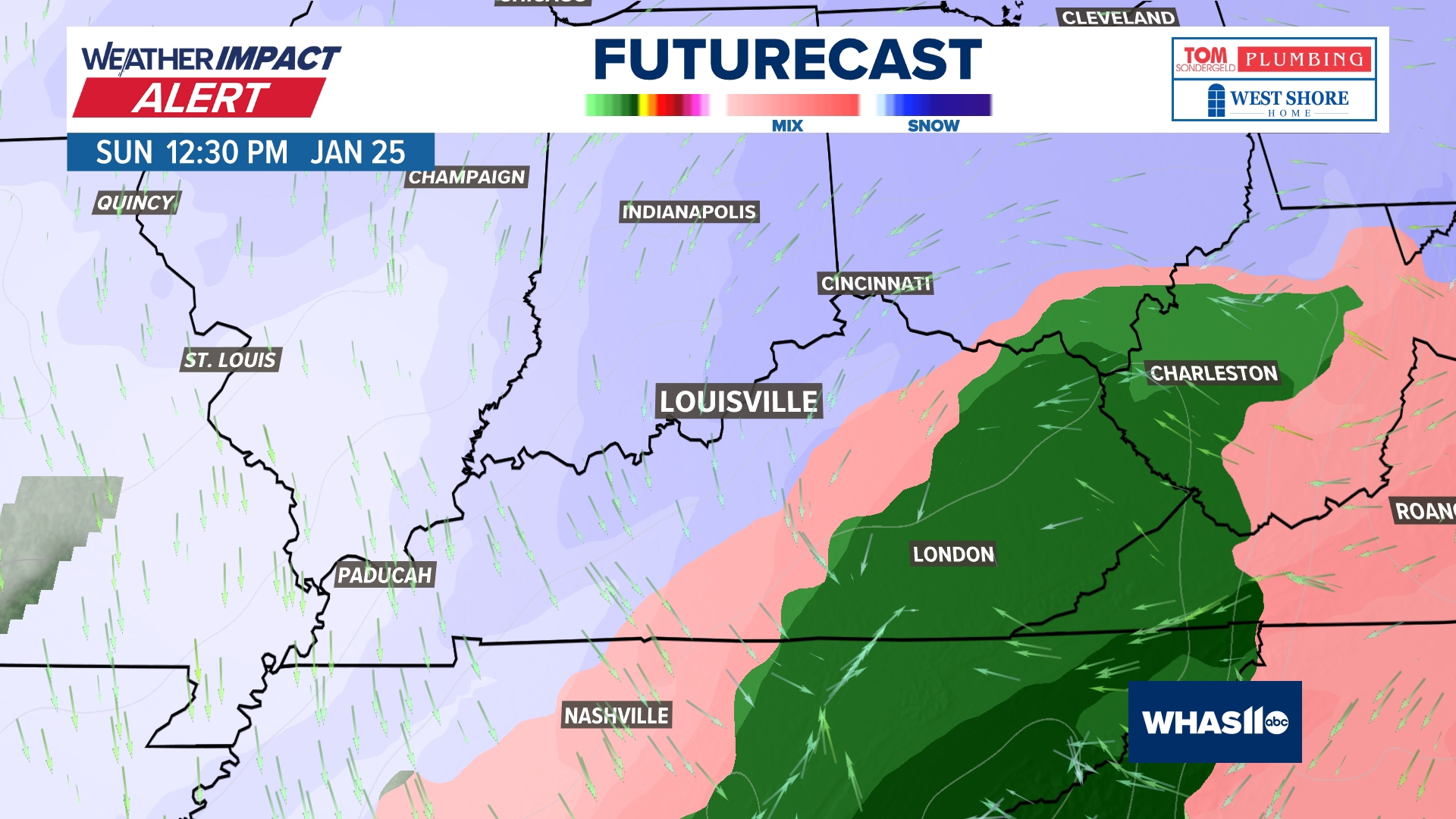 Timing out weekend snow headed to Kentucky, southern Indiana | Full ...