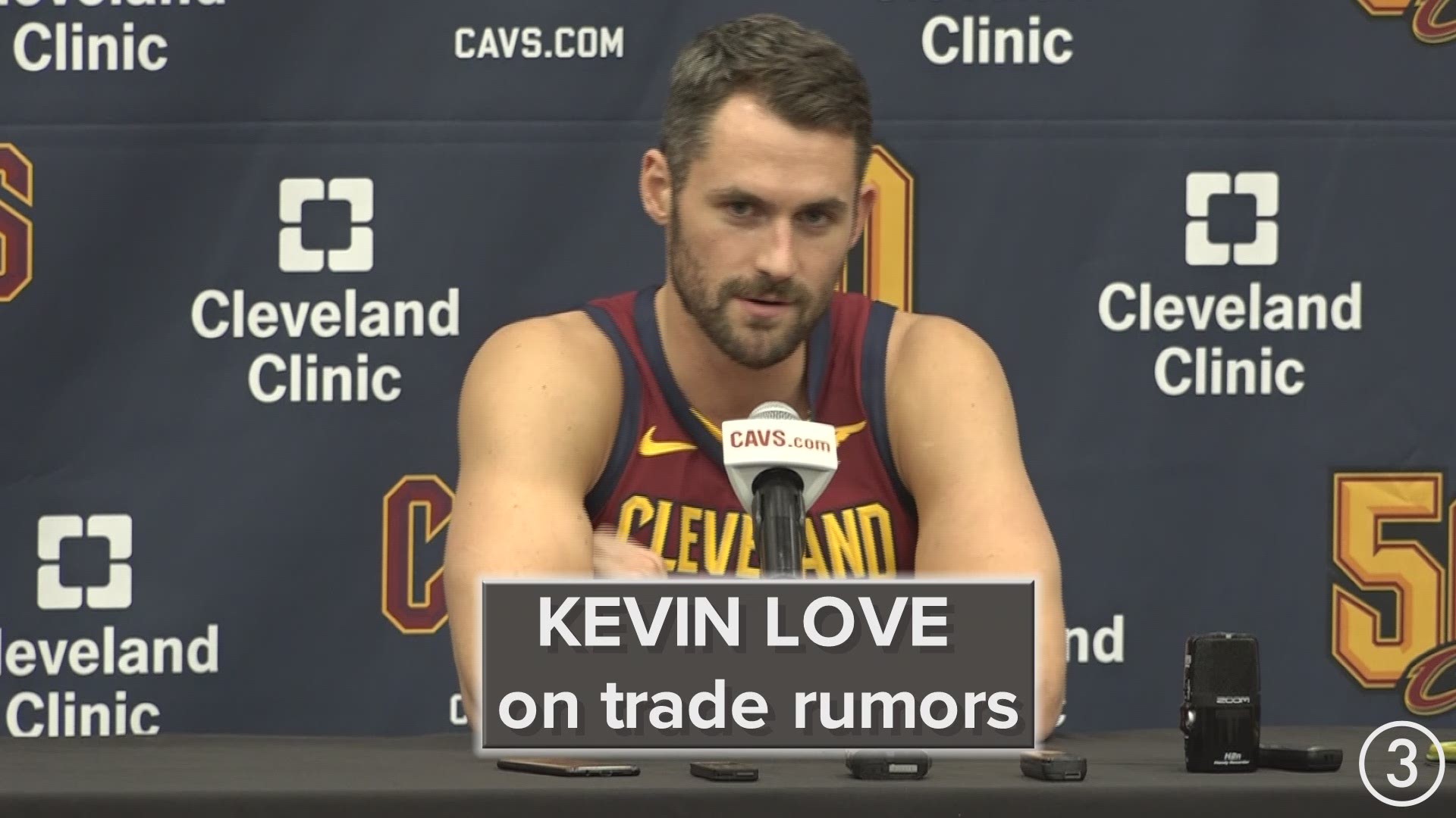 Rumor mill!  As the 2019-20 NBA season approaches, Cleveland Cavaliers forward Kevin Love knows his name isn't going anywhere as far as trade rumors are concerned.