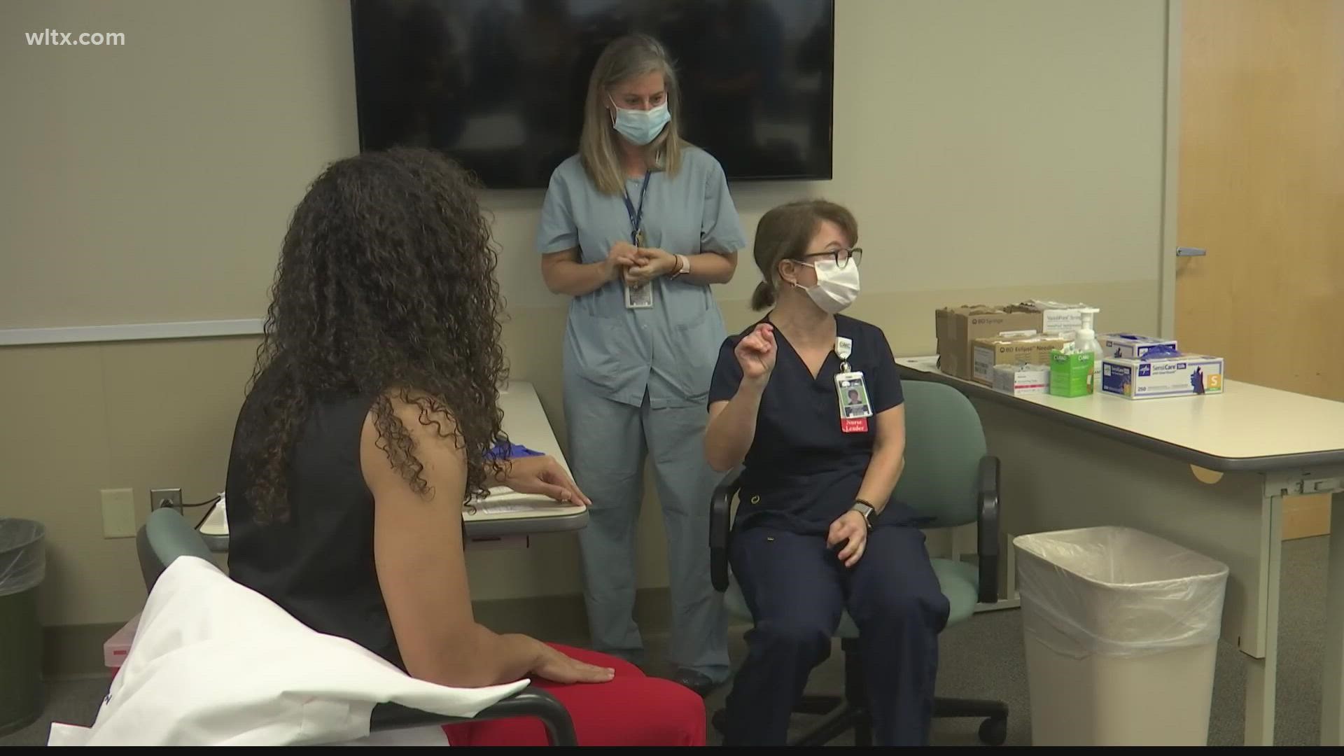 This day a year ago healthcare workers at Conway Medical center began receiving the vaccine.
