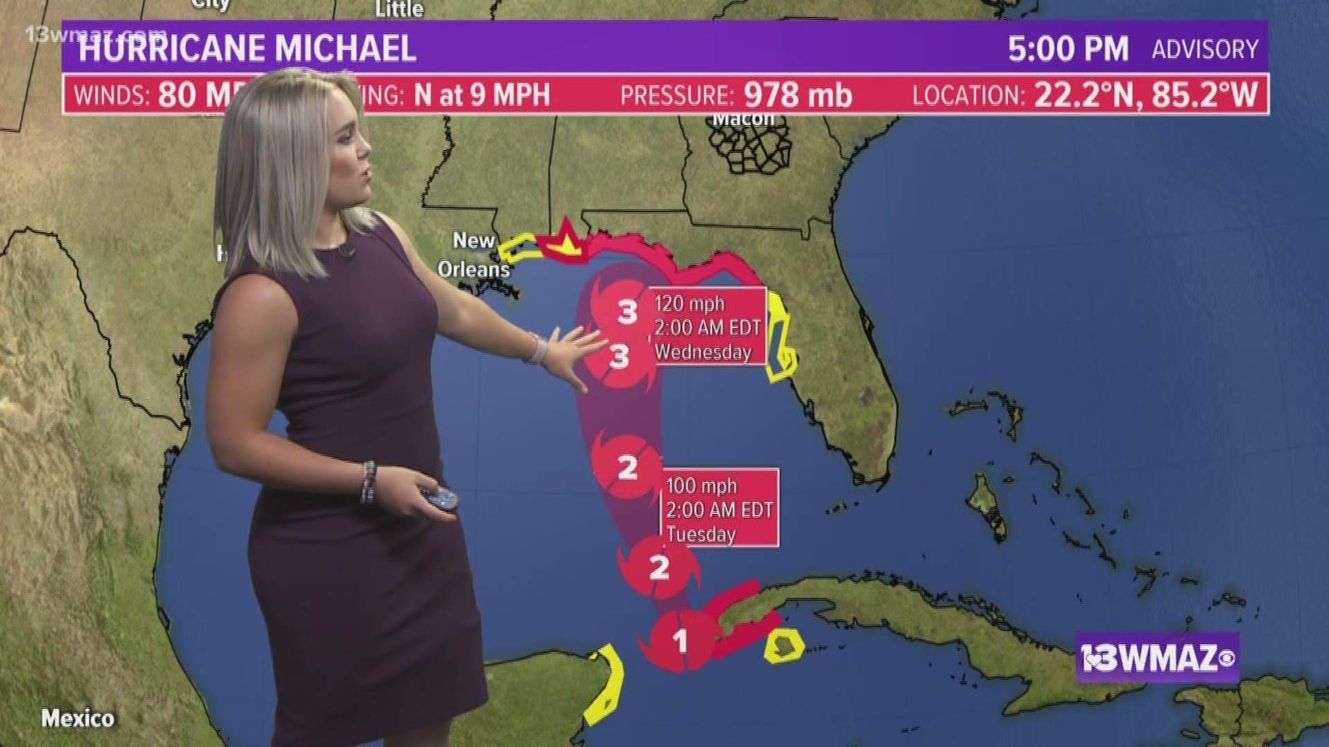 Tracking Hurricane Michael | 5pm update (10/8) | nrd.kbic-nsn.gov