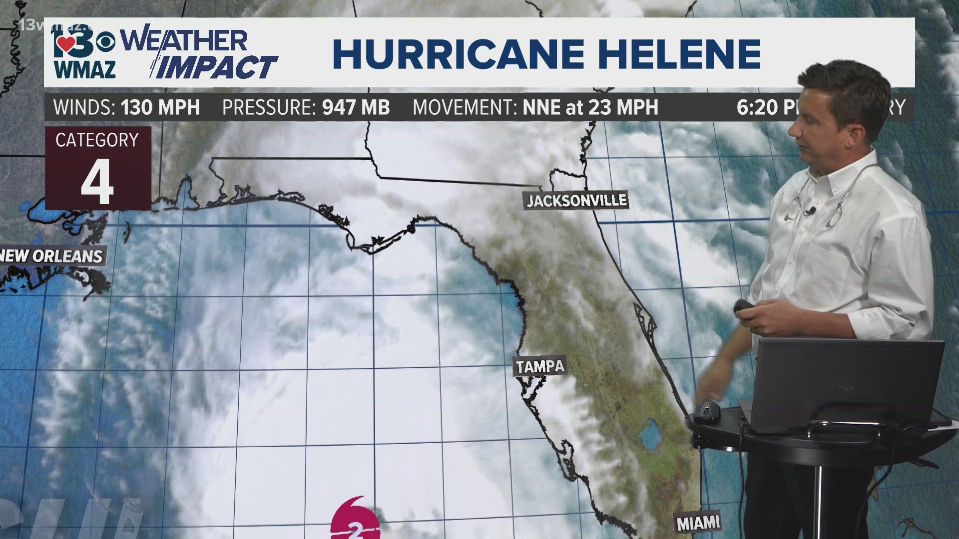 Expected to arrive in our southern counties as a low-end Category 2 Hurricane.