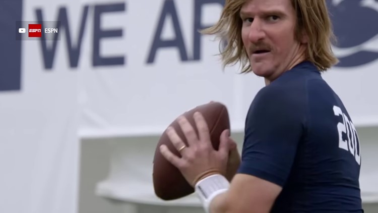 Disguised Eli Manning tries out as walk-on at Penn State