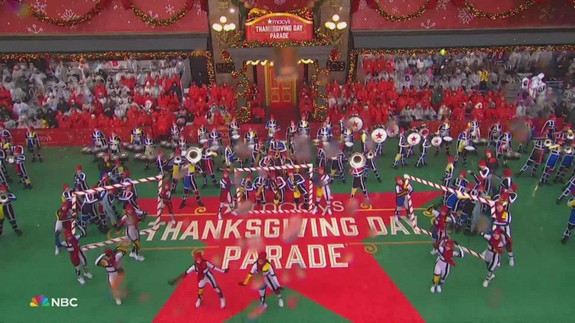 Avon marching band performing in Macy's Thanksgiving Day Parade ...