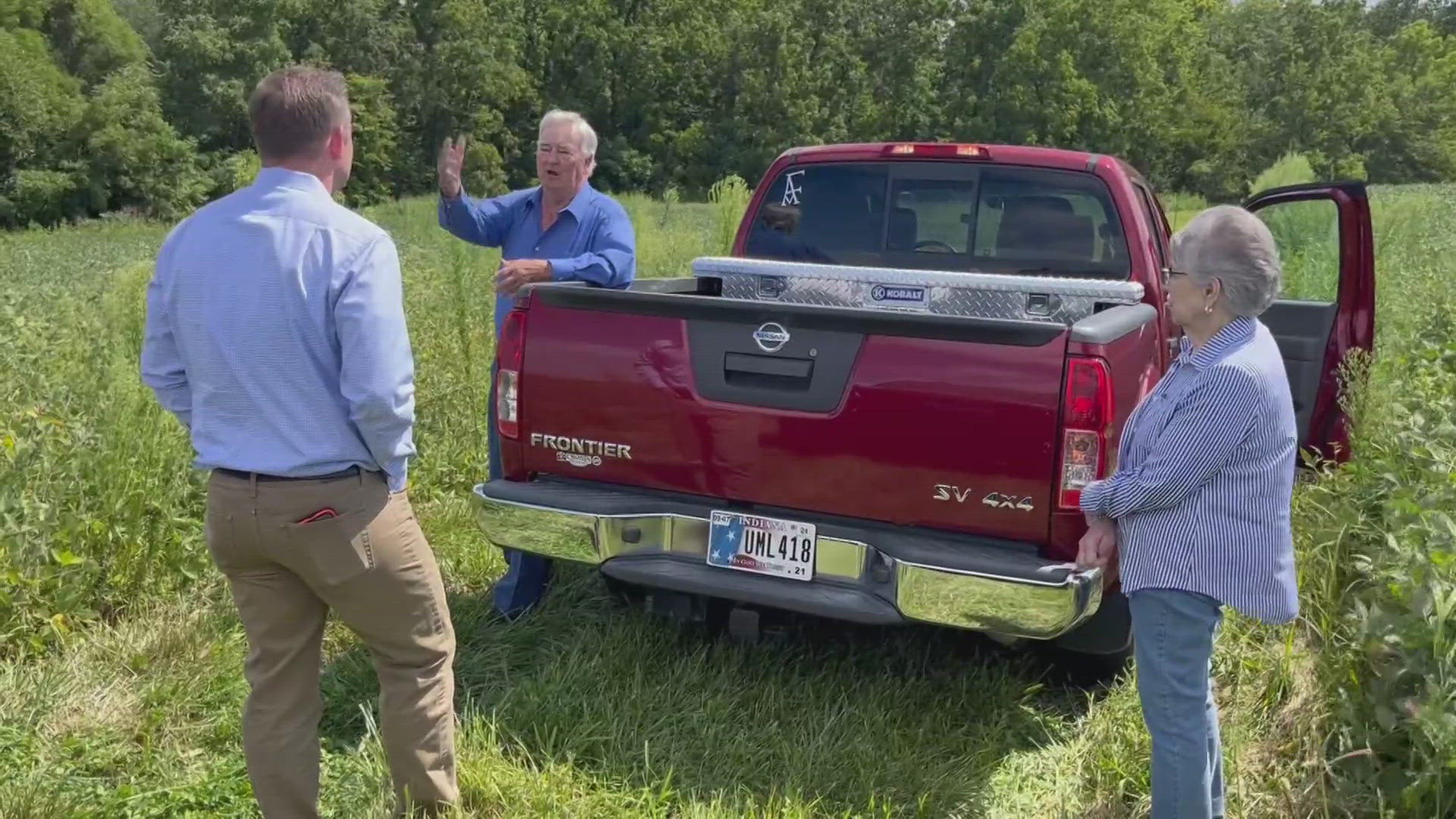 Denise Pflum's car was found hidden off a rural road near Connersville but she was no where to be found.