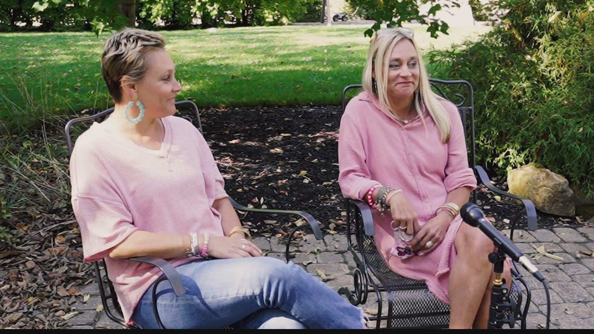 Twin sisters battle breast cancer and encourage others to have cancer awareness.