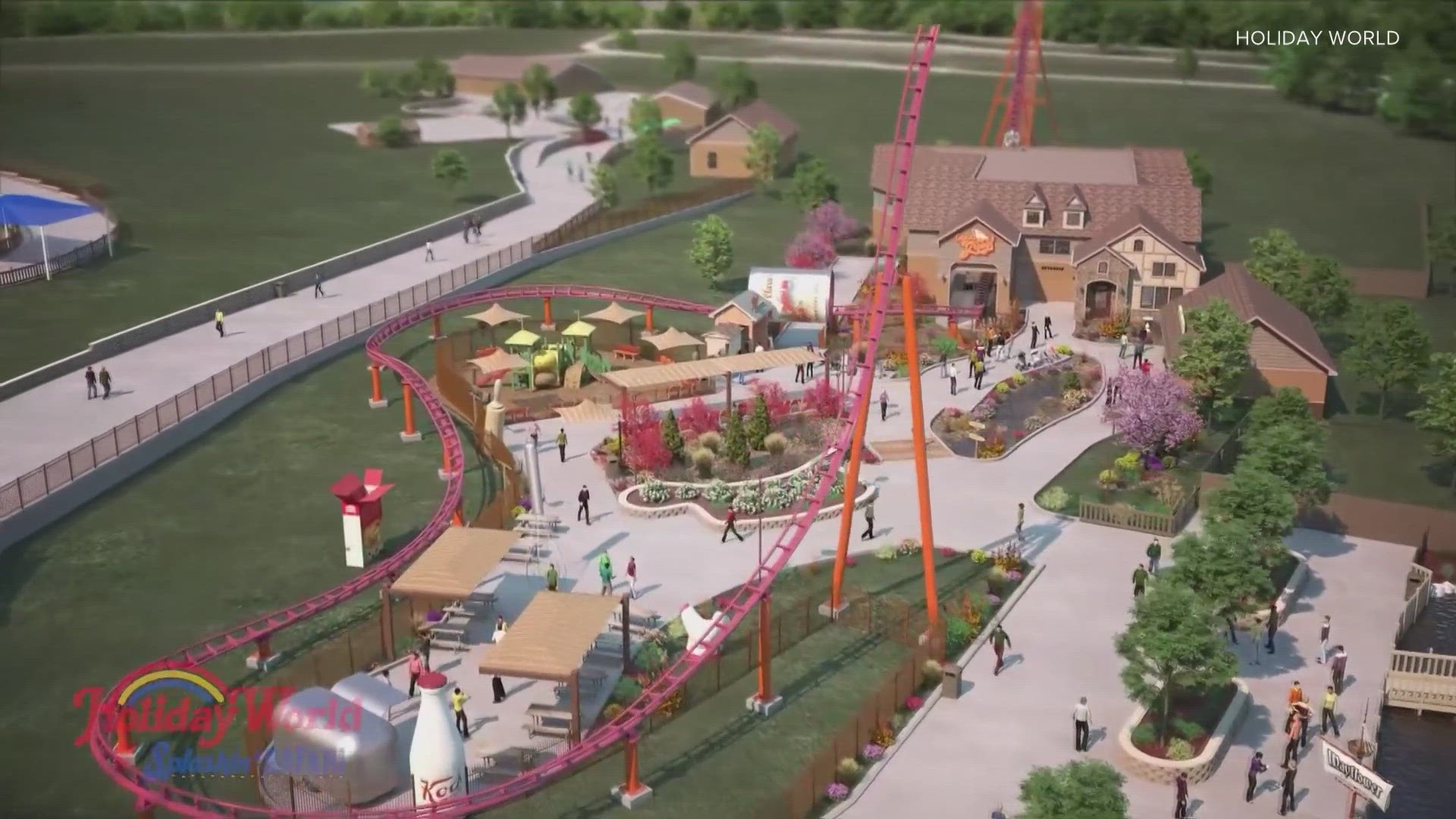 Holiday World is giving us a look at its newest roller coaster.