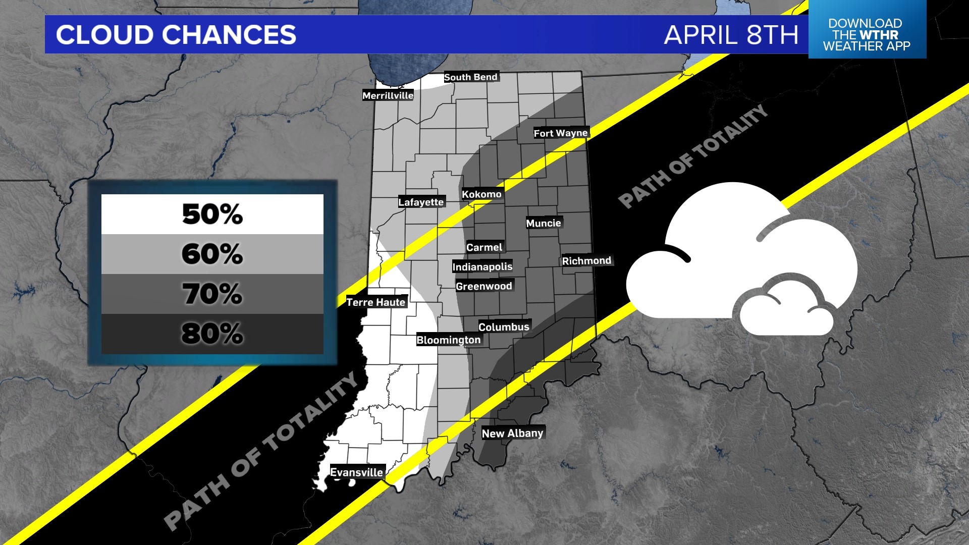 Solar Eclipse 2024 | Which Indiana towns may be more cloud-free ...