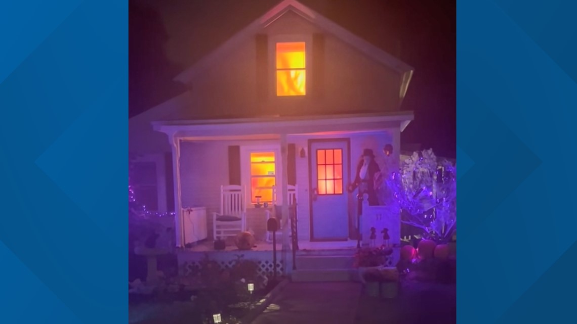 'House fire' decorations at New York home sparks 911 call