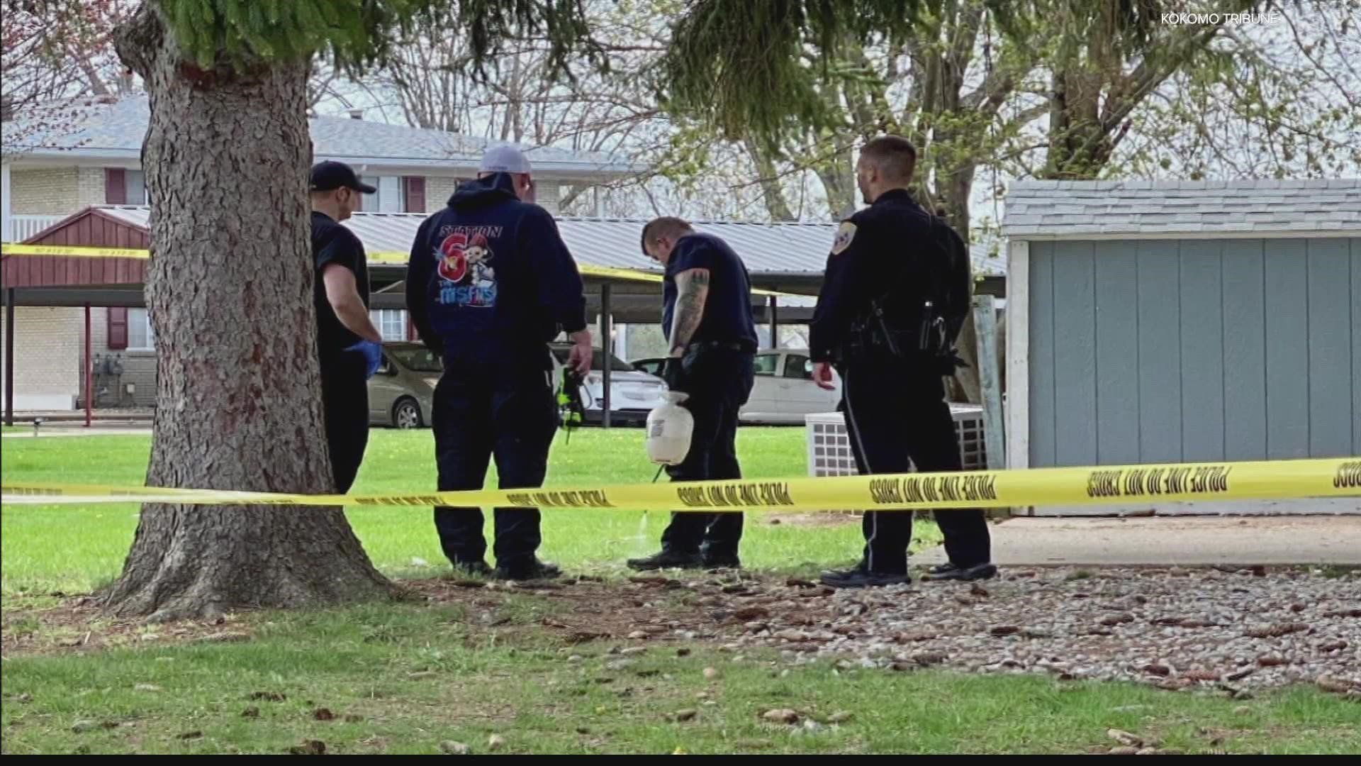 Officers were called just after 3:30 p.m. to the 200 block of Rainbow Circle, off LaFountain Street on Kokomo's south side, to investigate a report of a person shot.