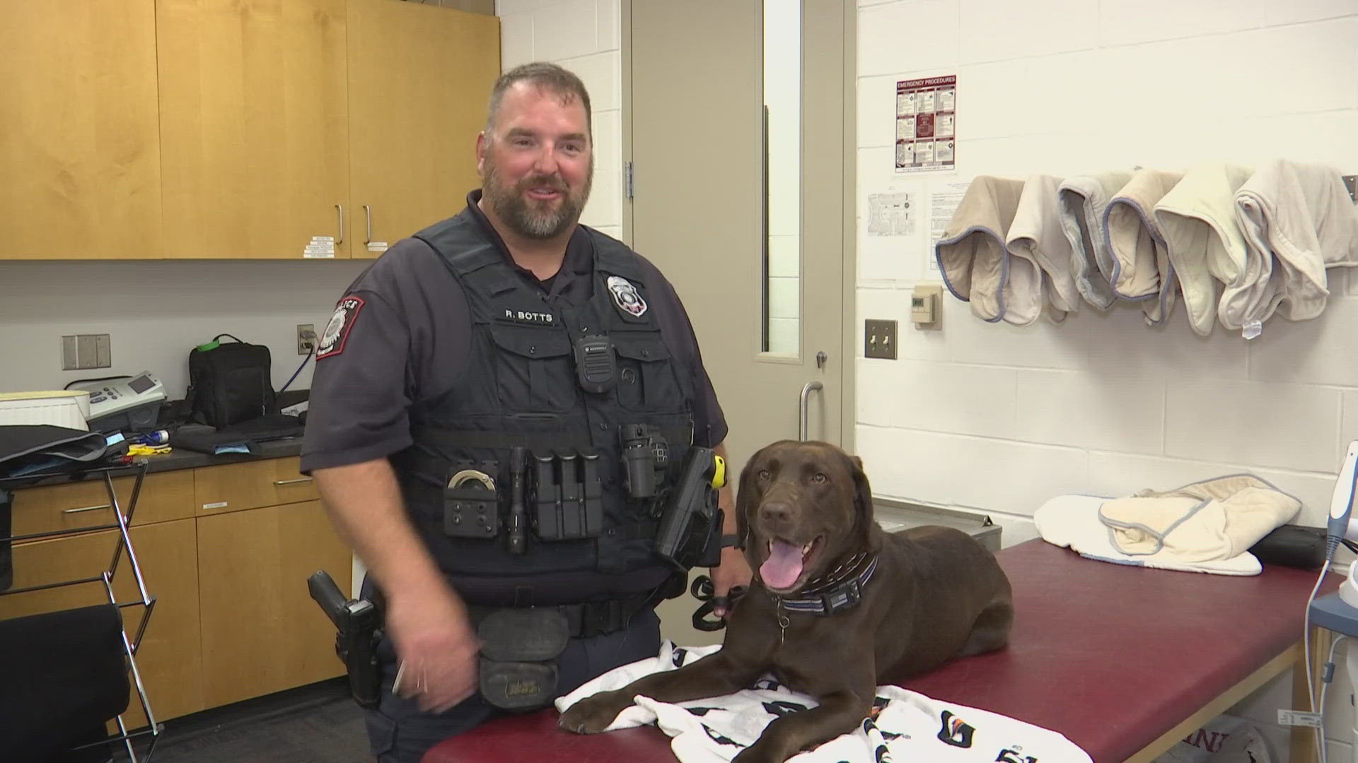 Indy is an explosives detection K9 with IUPD. He works alongside his partner, Officer Rob Botts protecting Memorial Stadium and Assembly Hall.