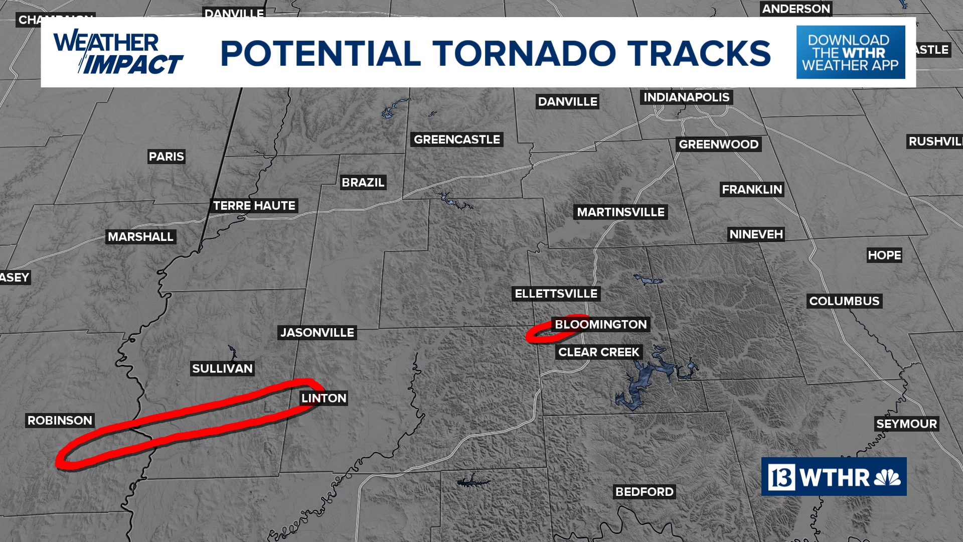 Early look at the Bloomington tornado | Where did it hit? | whas11.com