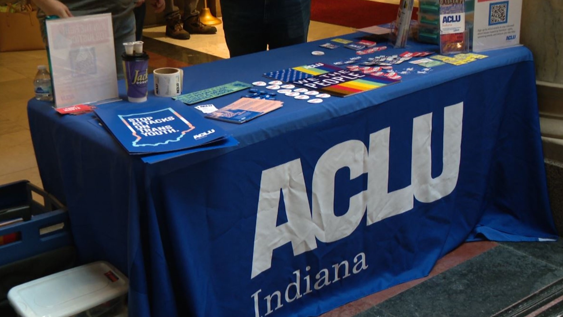 The ACLU of Indiana is suing the city of Loogootee for allegedly blocking a Pride Festival.