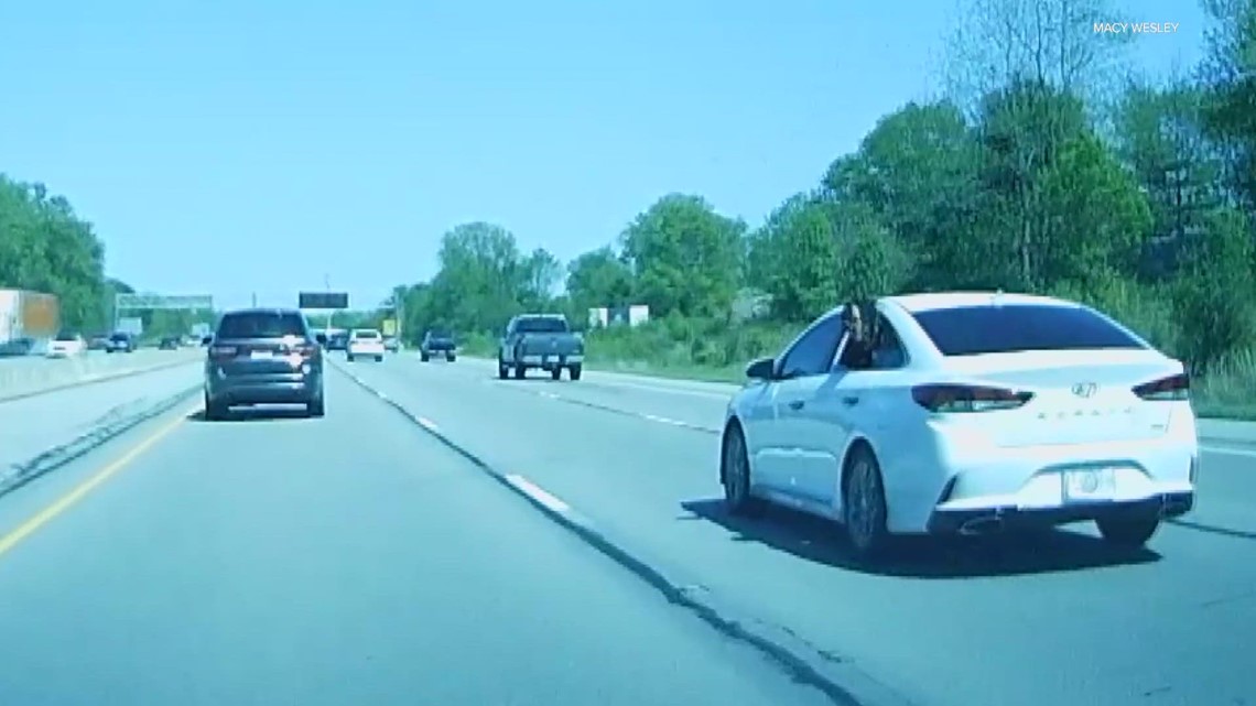 Dashcam shows passenger point gun at driver on I-465 - Vimarsana News